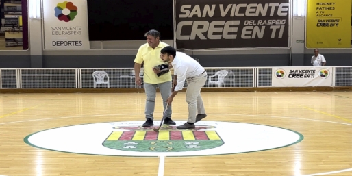 D. Ricardo Bernabéu, Concejal de Deportes, saque de Honor para la Temporada 2024-25